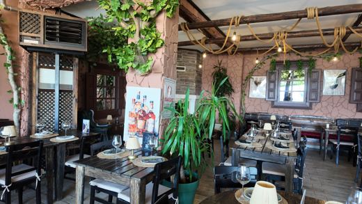Zeytinlik Şarap Evi — Salon — pencereli duvar ve oturma düzeni
